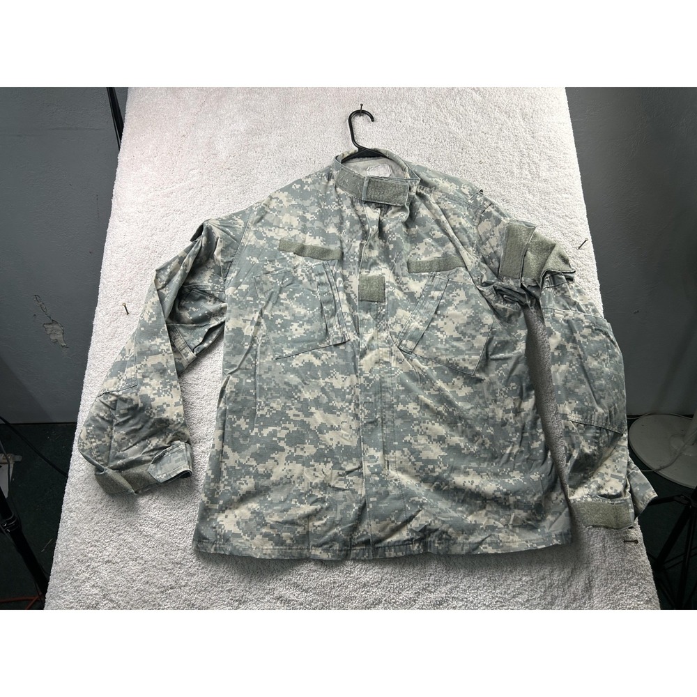 US Army ACU UCP Jacket Large Long Digital Camo Ripstop Combat Uniform Military